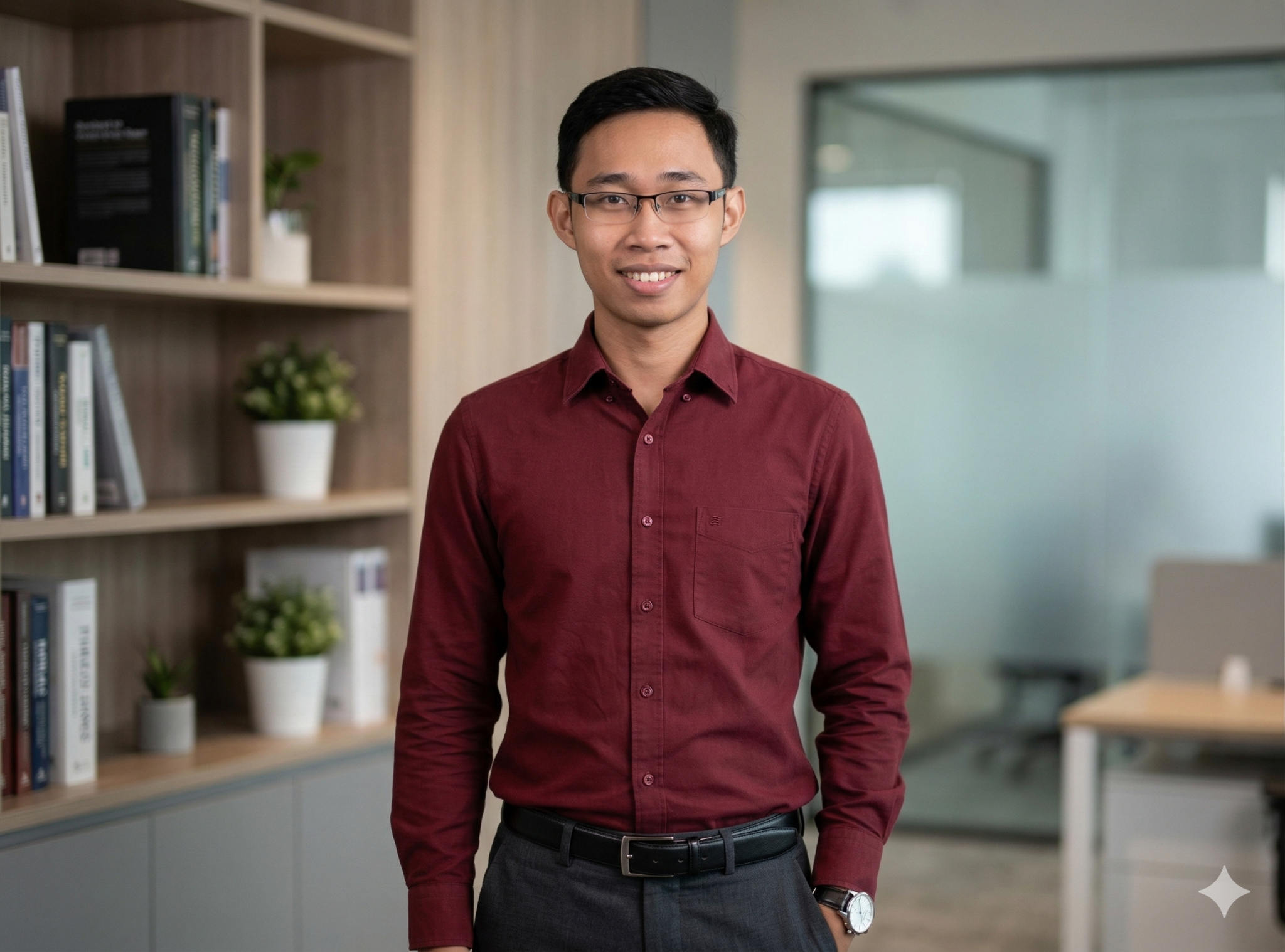 Portrait of Fajar Kosasih in a professional office setting
