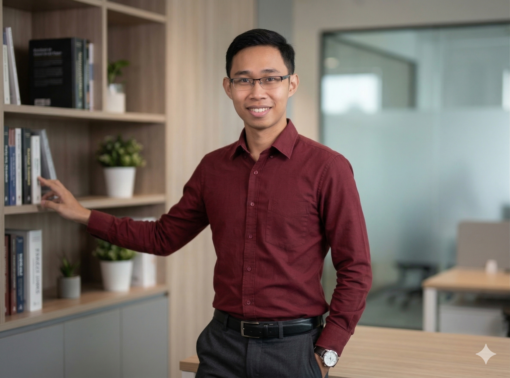Fajar Kosasih presenting IT support portfolio project